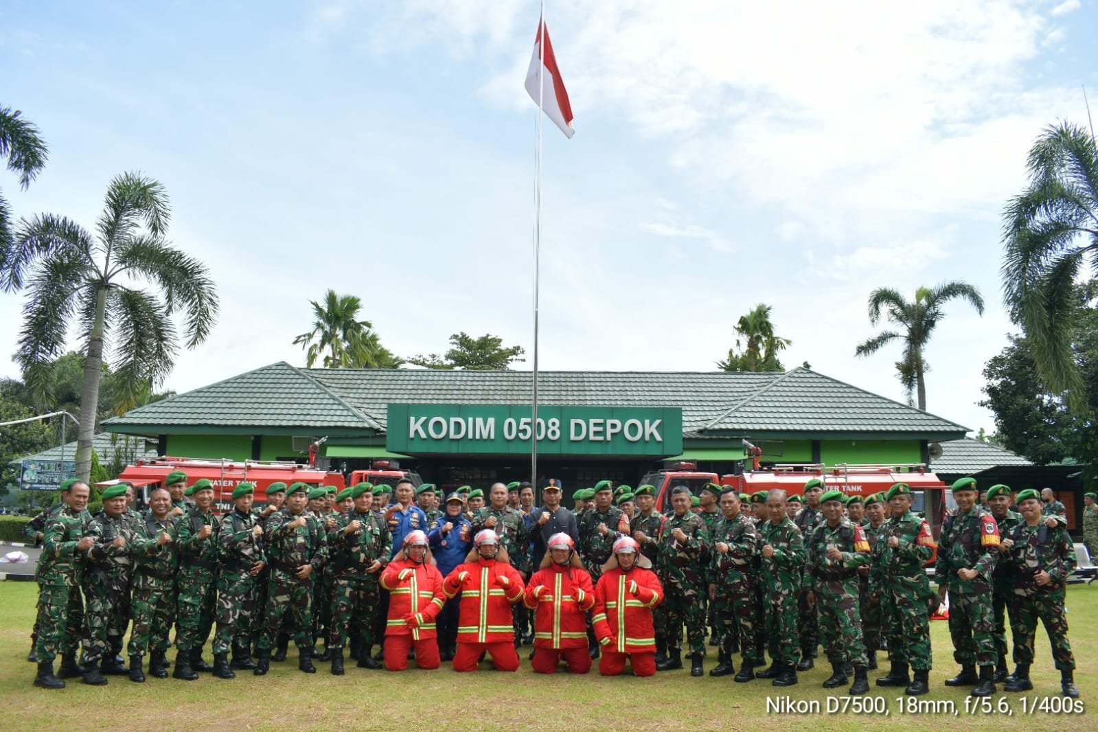 Kodim 0508/Depok  Apel Gelar Pasukan dan Latihan Damkar, Perkuat Kesiapsiagaan Wilayah