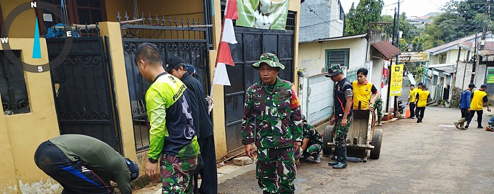 Pembuatan Drainase TMMD 127 di Sukamaju Capai 89 Persen