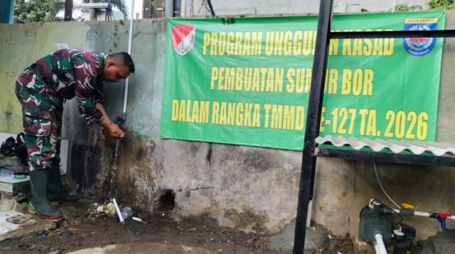 Akses Air Bersih Mengalir, Program Sumur Bor TMMD Depok Capai 100 Persen di Tiga Titik