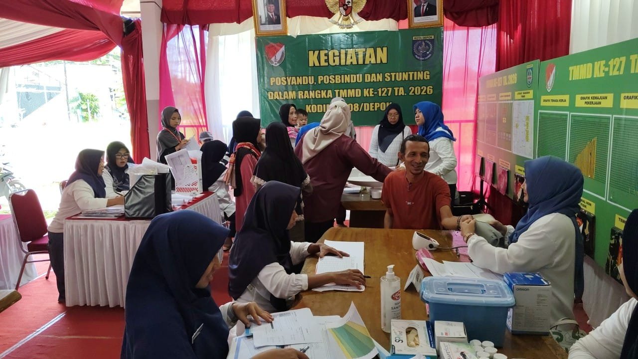 Dukung Kesehatan Warga, TMMD Depok Laksanakan Program Stunting di Sukmajaya