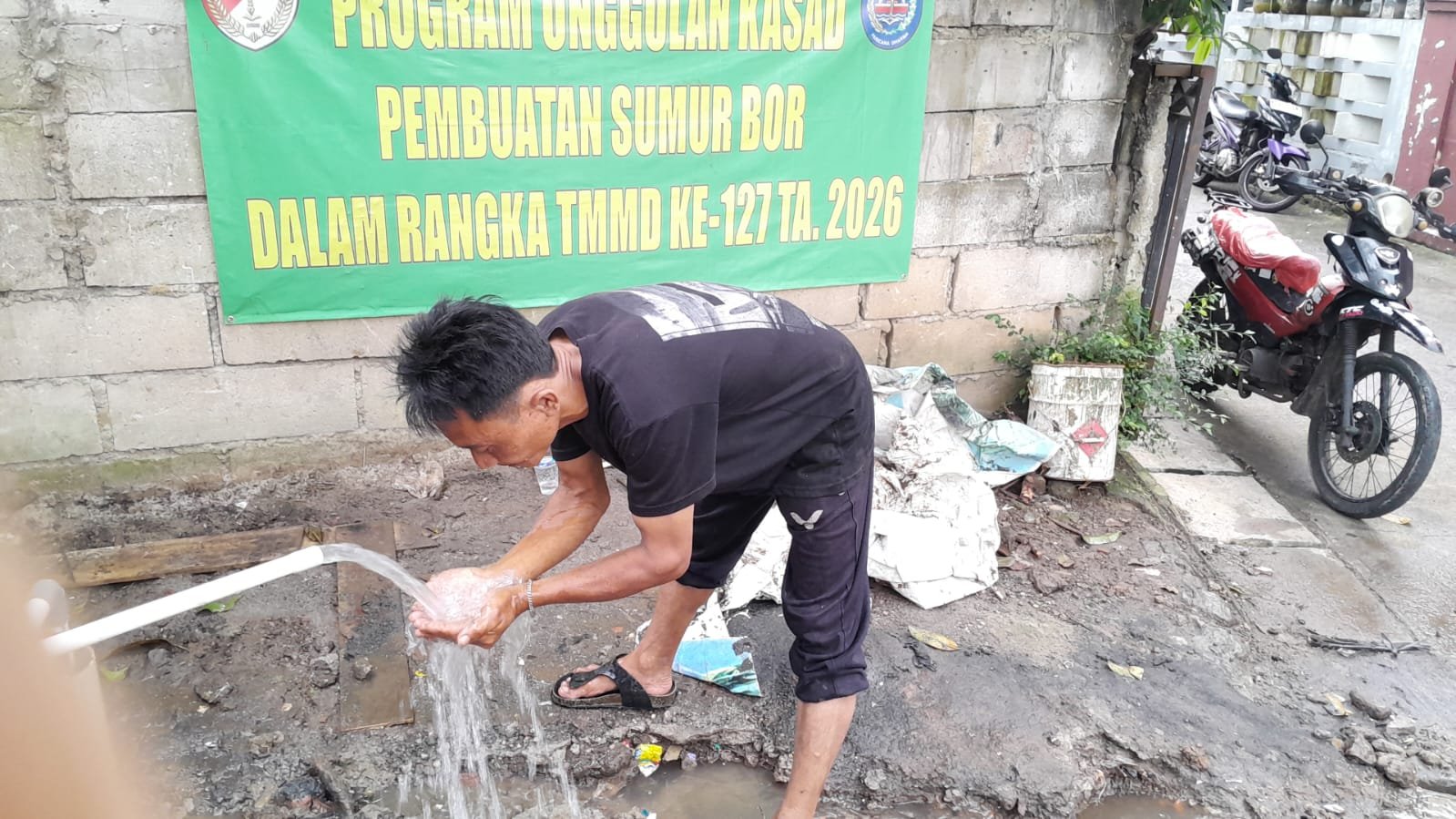 Sumur Bor TMMD Depok Capai 67 Persen dan 90 Persen, Warga Segera Nikmati Air Bersih