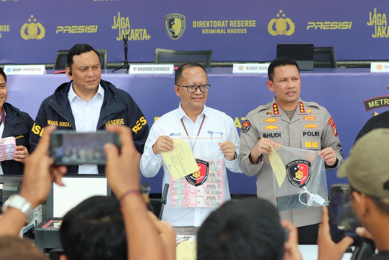 Polda Metro Jaya Bongkar Kasus Uang Palsu di Bogor, 12.191 Lembar Disita