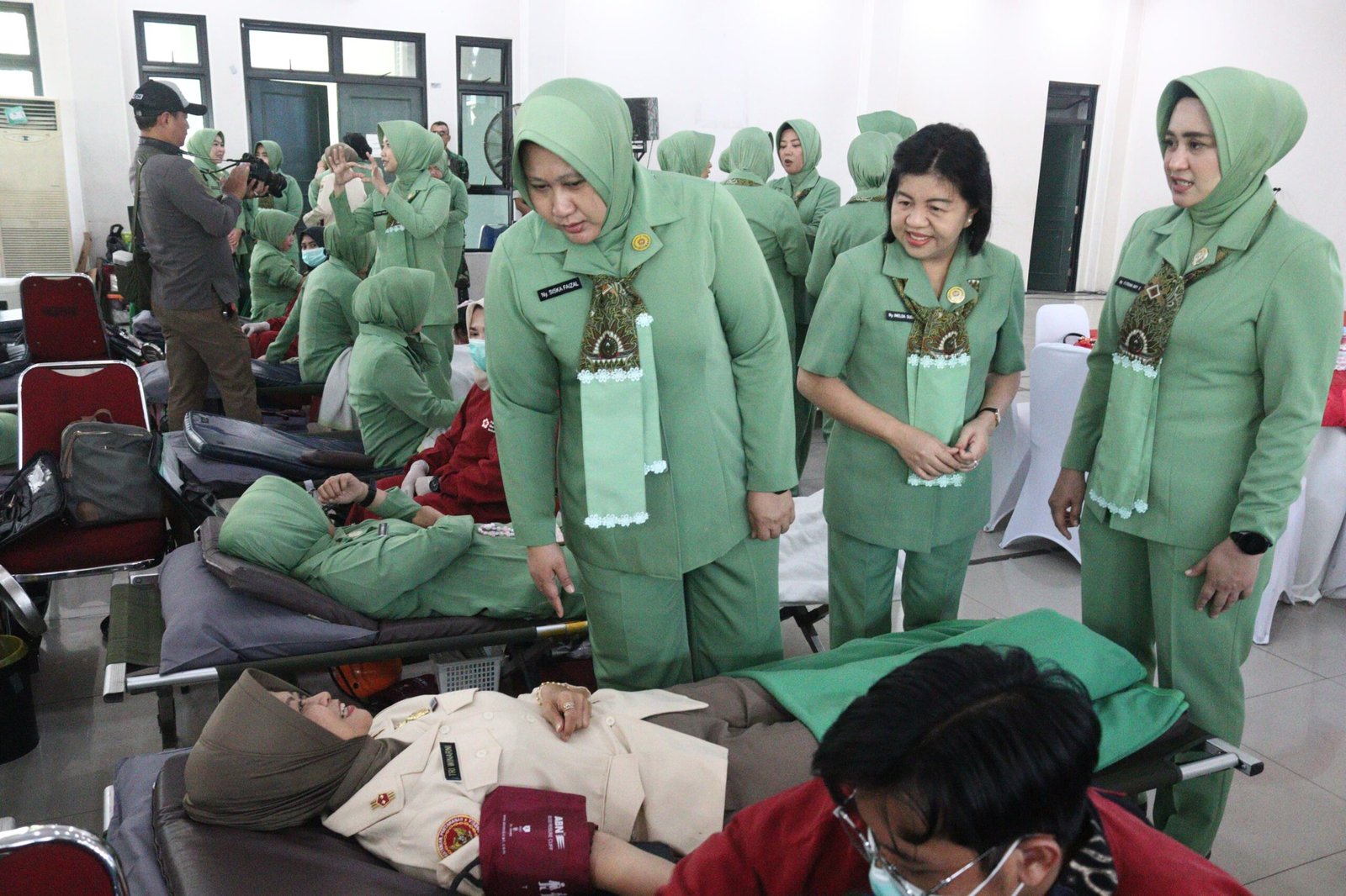 Persit KCK Koorcab Rem 052/PD Jaya Gelar Donor Darah Serentak, Libatkan 250 Peserta