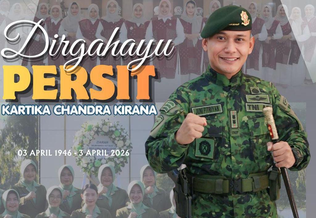 Letkol Inf Juni Fitriyan Beserta Ketua Persit Sampaikan Selamat HUT Persit Ke -80