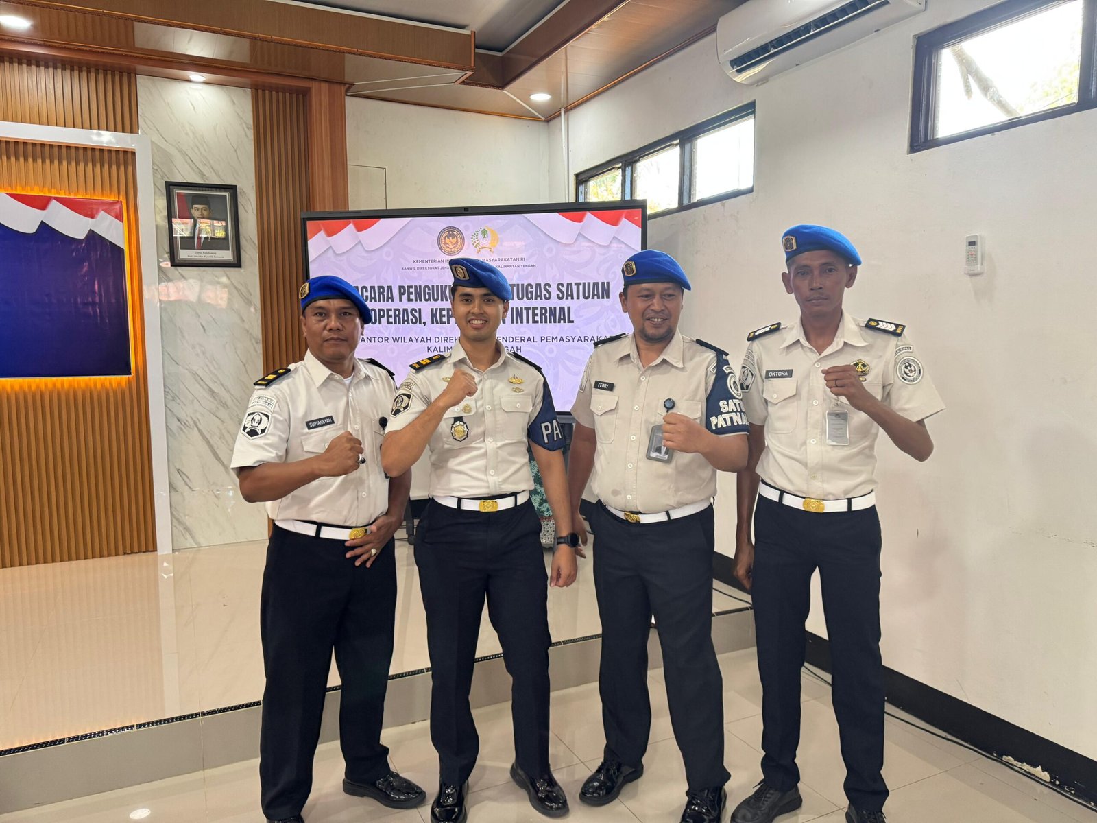 Perkuat Pengawasan Internal, Lapas Pangkalan Bun Ikuti Pengukuhan Satops Patnal