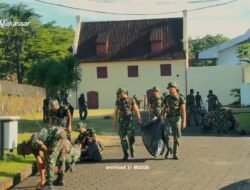 Ratusan Personel TNI Gelar Karya Bhakti di Benteng Rotterdam dan Makam Diponegoro