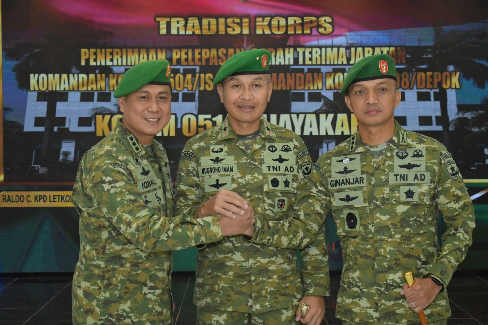 Danrem 051/Wkt Pimpin Sertijab Dua Dandim di Depok