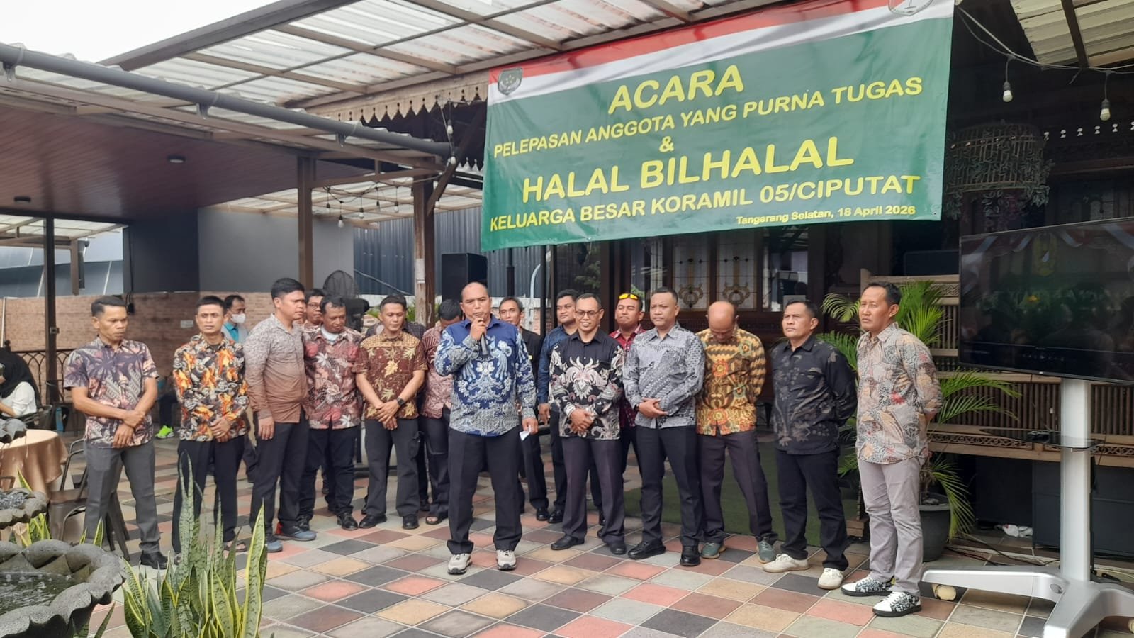 Tradisi Korps Penuh Haru, Dua Prajurit Koramil Ciputat Purna Tugas