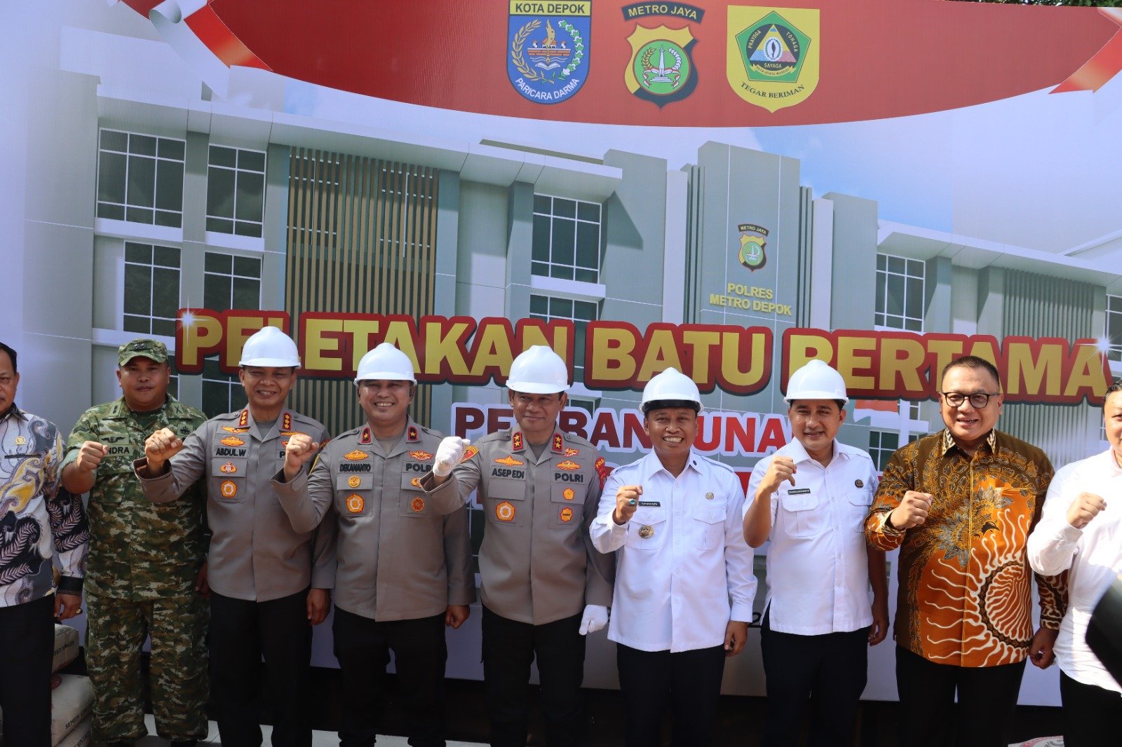 Pembangunan Gedung Baru Polres Metro Depok Dimulai