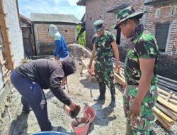 TMMD Kodim Pati Bangun RTLH di Desa Godo, TNI dan Warga Kompak Gotong Royong