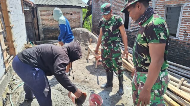 TMMD Kodim Pati Bangun RTLH di Desa Godo, TNI dan Warga Kompak Gotong Royong