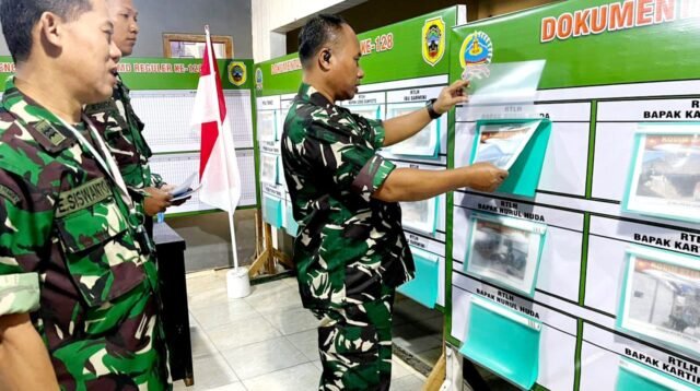 Wadan Satgas TMMD Tinjau Posko, Pastikan Kegiatan Berjalan Optimal