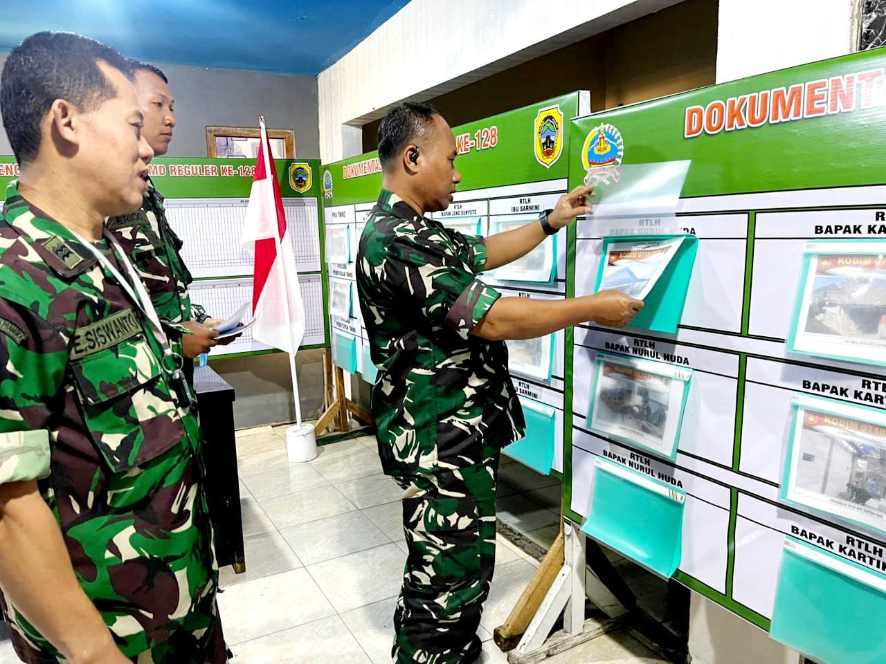 Wadan Satgas TMMD Tinjau Posko, Pastikan Kegiatan Berjalan Optimal
