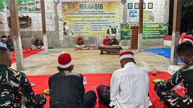 Nuansa Religius, Danton Satgas TMMD 128 Hadiri Pengajian Jamaah Thoriqoh