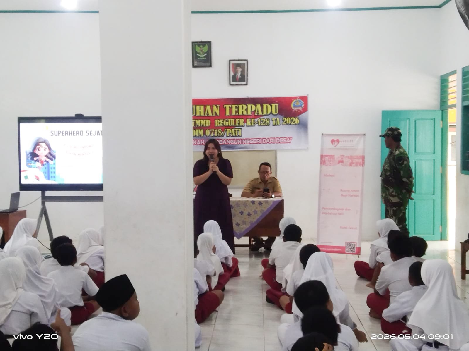 Kodim Pati Gandeng Astuty Foundation, Sosialisasi Anti Bullying Warnai TMMD