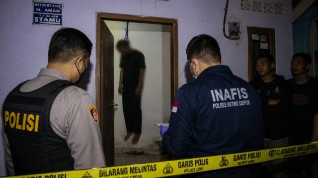 Pria Ditemukan Tewas Tergantung di Kontrakan Limo, Polisi: Tidak Ada Tanda Kekerasan