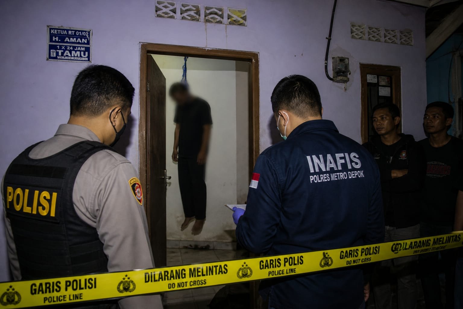 Pria Ditemukan Tewas Tergantung di Kontrakan Limo, Polisi: Tidak Ada Tanda Kekerasan