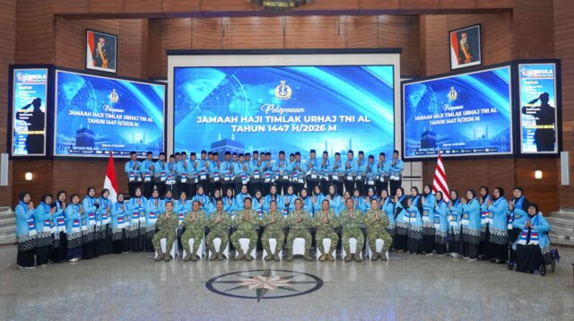 Kaskormar Hadiri Pelepasan Jamaah Haji TNI AL Tahun 1447 H/2026