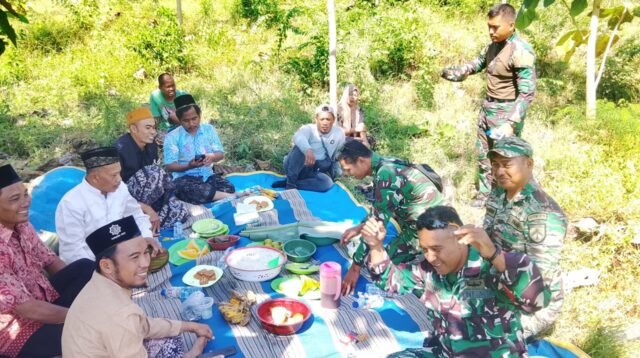 Pererat Kemanunggalan, Satgas TMMD 120 Kodim Pati Hadiri Ritual Manaqib di Desa Godo