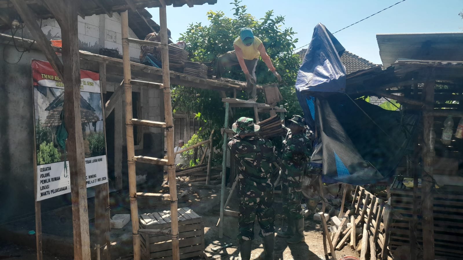 Progres RTLH Capai 85 Persen, Rumah Ibu Sarmini Kian Layak Huni