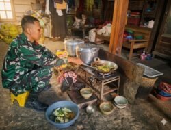 Tinggalkan Zona Nyaman, Prajurit TMMD Belajar Arti Kehidupan dari Rumah Warga Desa Godo