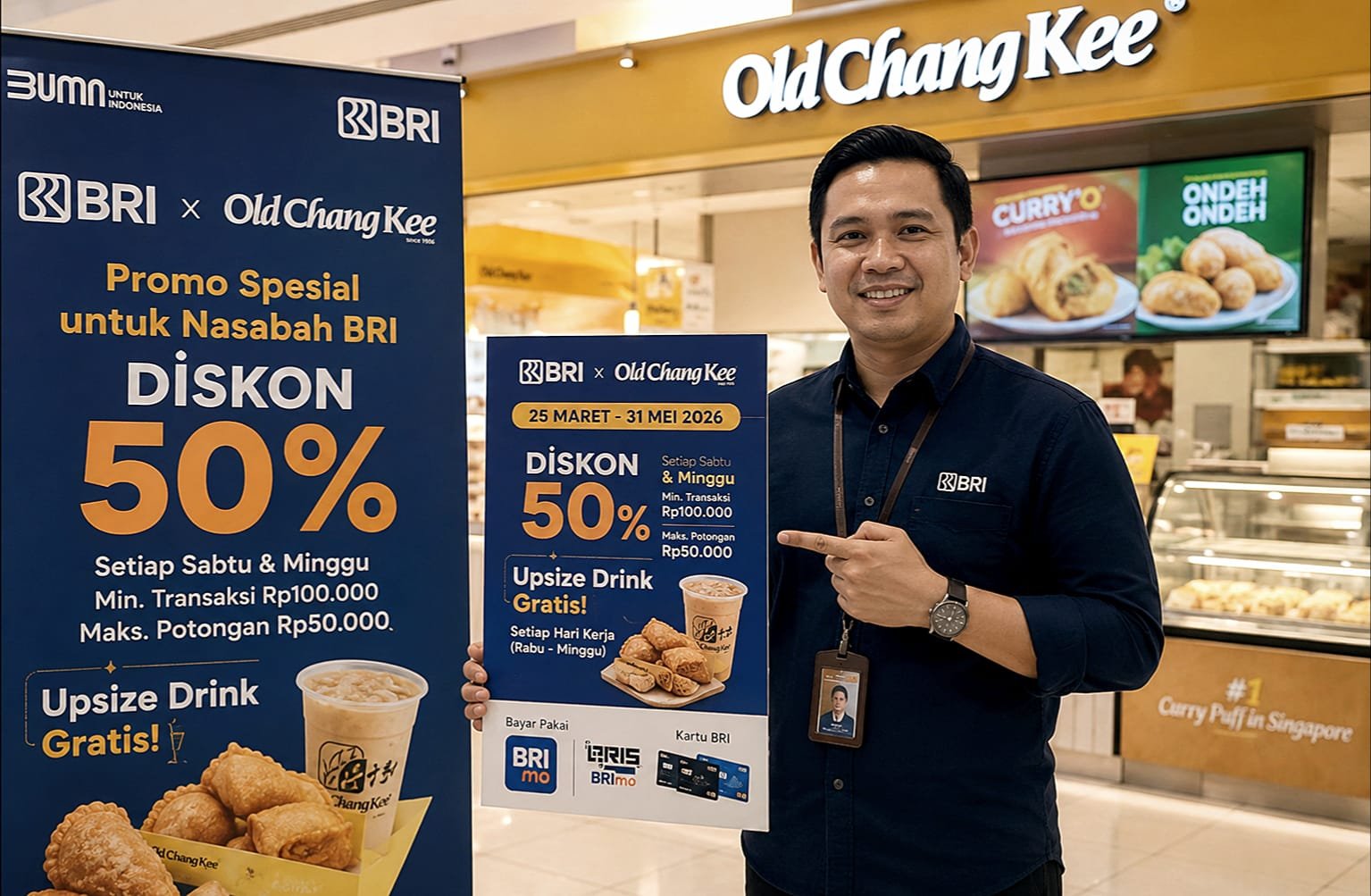 Promo BRI dan Old Chang Kee Mei 2026, Nasabah Bisa Nikmati Diskon 50 Persen hingga Bonus Upsize Drink