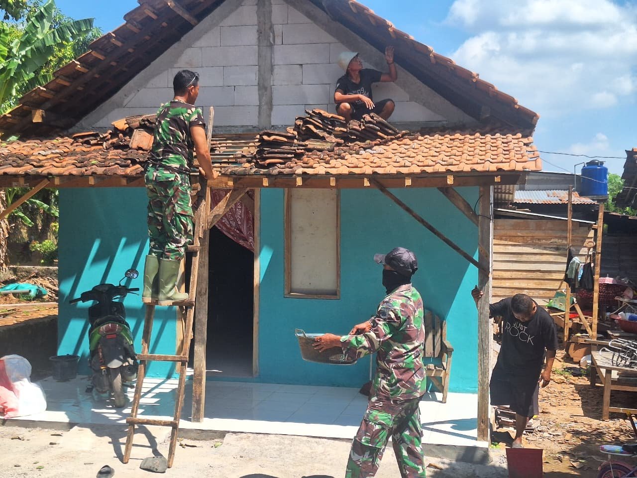 Satgas TMMD Ke-128 Pati Rampungkan Pembangunan Rumah Bapak Joko