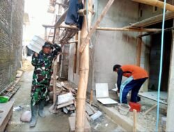Kejar Penutupan, Satgas TMMD 128 Kodim Pati Kebut Finishing RTLH Milik Syahroni di Godo