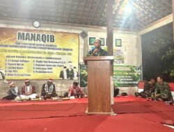 Lestarikan Budaya, Satgas TMMD 128 Pati Ikut Sedekah Bumi Paranggaruda dan Manaqib di Godo