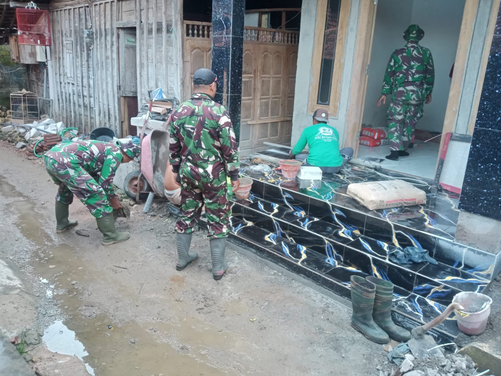 RTLH Rumah Bapak Kartiko Capai 98 Persen, Satgas TMMD Tinggal Rampungkan Finishing