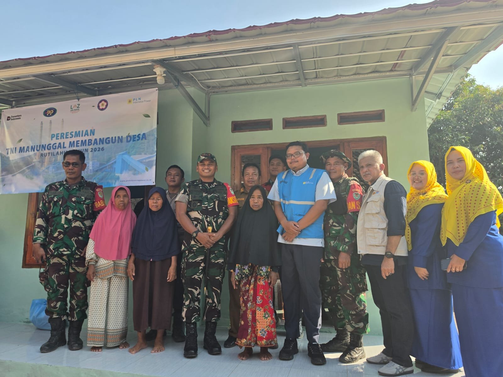Kolaborasi Kodim Cilegon dan PT Indonesia Power Sukses Bangun Rumah Layak Huni