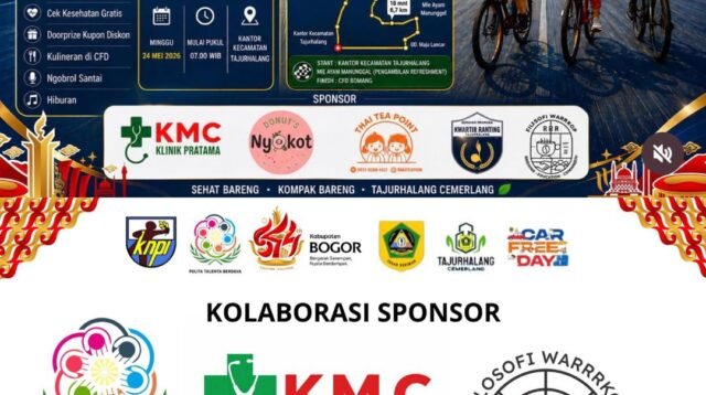 Filosofi Warrrkop Dukung Gowes Santai Tajurhalang 2026, Satukan Puluhan Komunitas Sepeda di Bogor