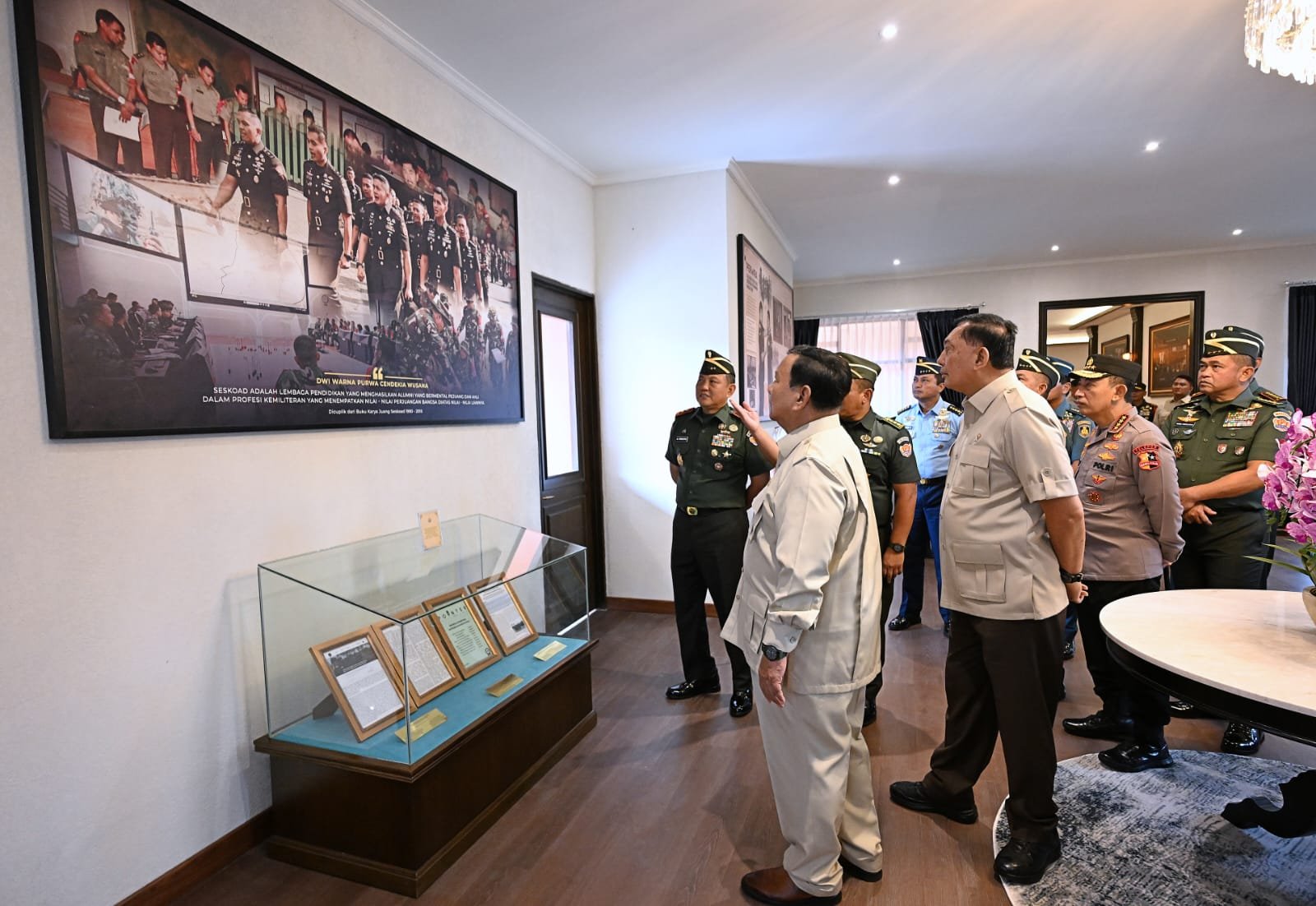 Kasad Hadiri Taklimat Presiden RI kepada 1.095 Pasis TNI-Polri di Seskoad