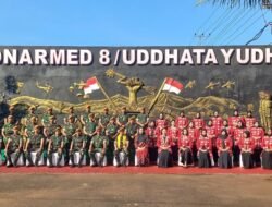 Kunjungan Kerja Danpussenarmed TNI AD Beserta Ibu di Batalyon Armed 8/Uddhata Yudha