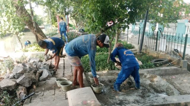 Perbaikan Turap Kali Bogor Dikebut, Warga Marunda Dukung Upaya Cegah Longsor