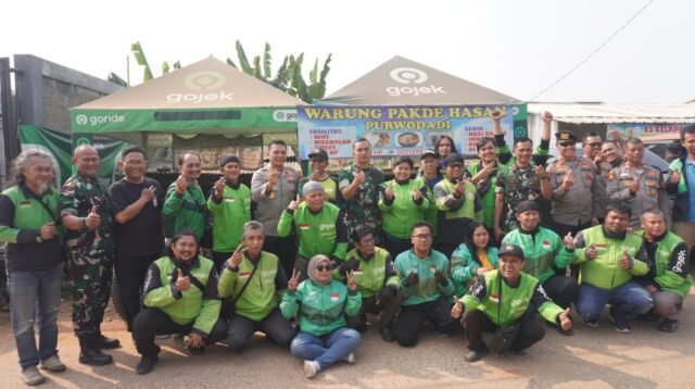 Kodim 0508/Depok dan Polres Metro Depok Rangkul Ojol, Wujudkan Depok Aman dan Kondusif