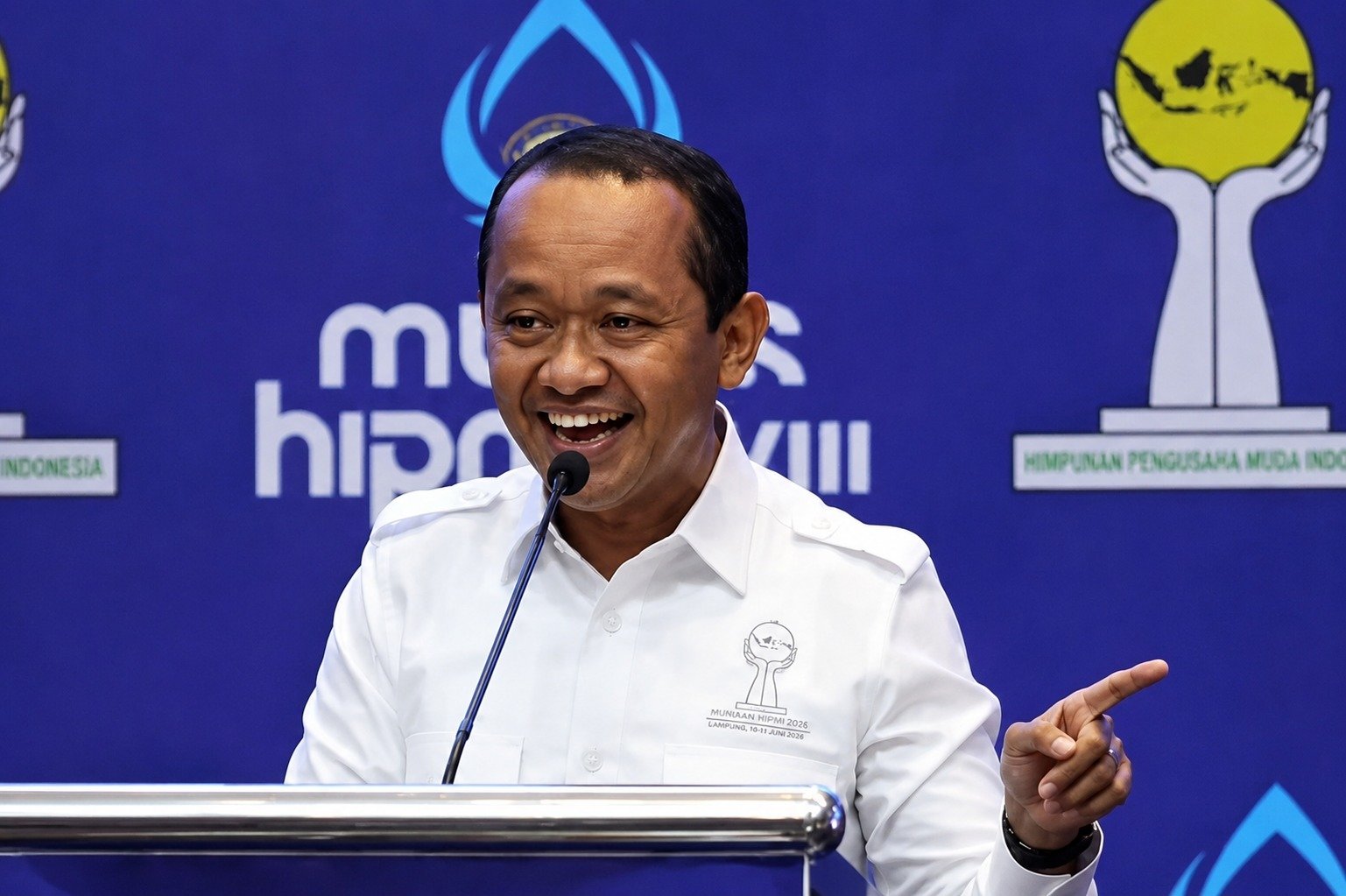 Bahlil Singgung Realisasi Program Perumahan di Hadapan Presiden Prabowo dan Kader HIPMI