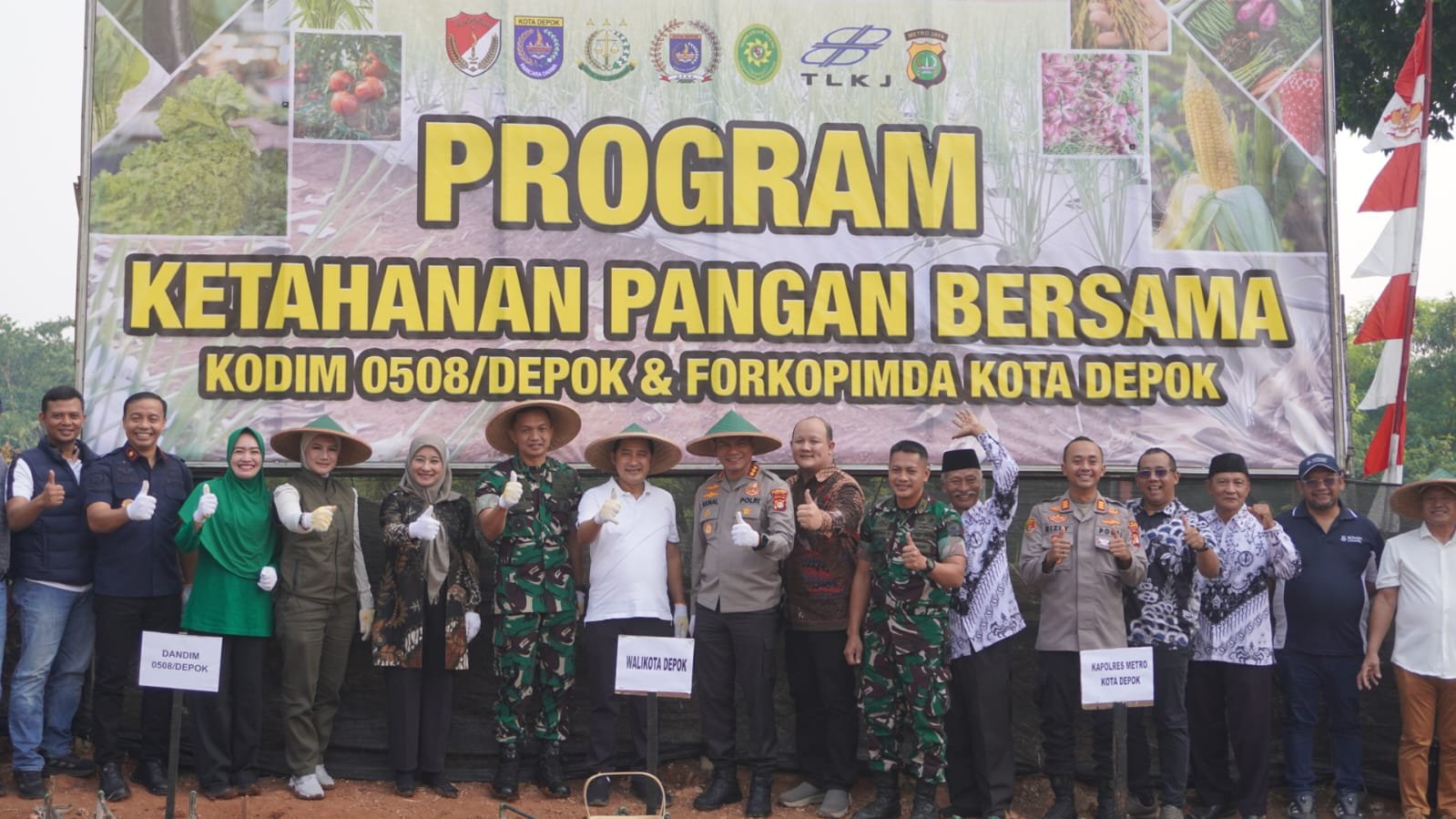 Kodim 0508/Depok dan Forkopimda Tanam Bawang Merah, Perkuat Ketahanan Pangan