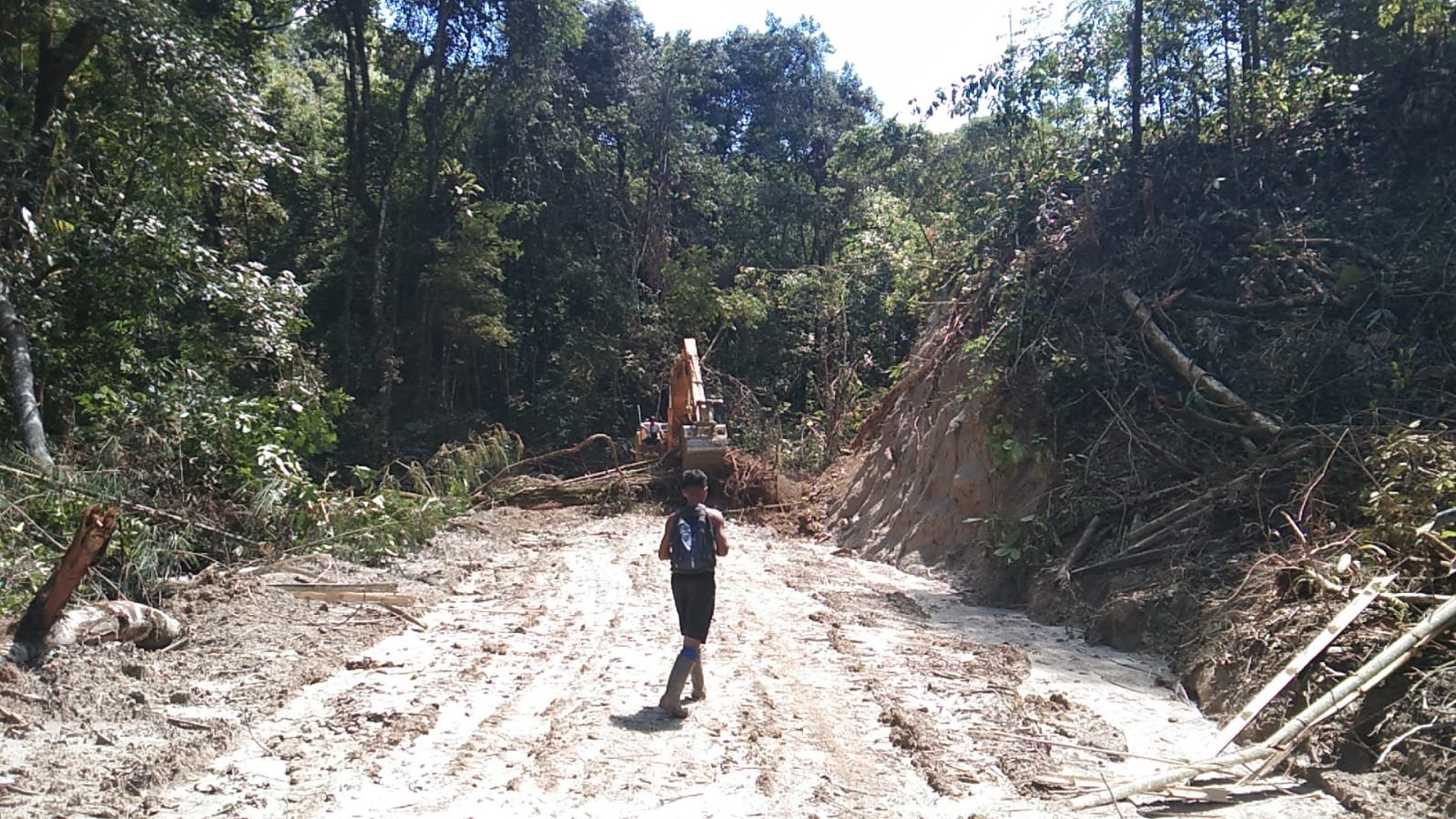Satgas TMMD Ke 129 Kodim 0210/TU Terus Dipacu, Progres Pembukaan Jalan Di Desa Sijarango