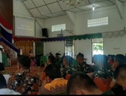 Satgas TMMD Ke 129 Kodim 0210/TU Ikut Ibadah Minggu Pagi di Gereja HKBP Sijarango