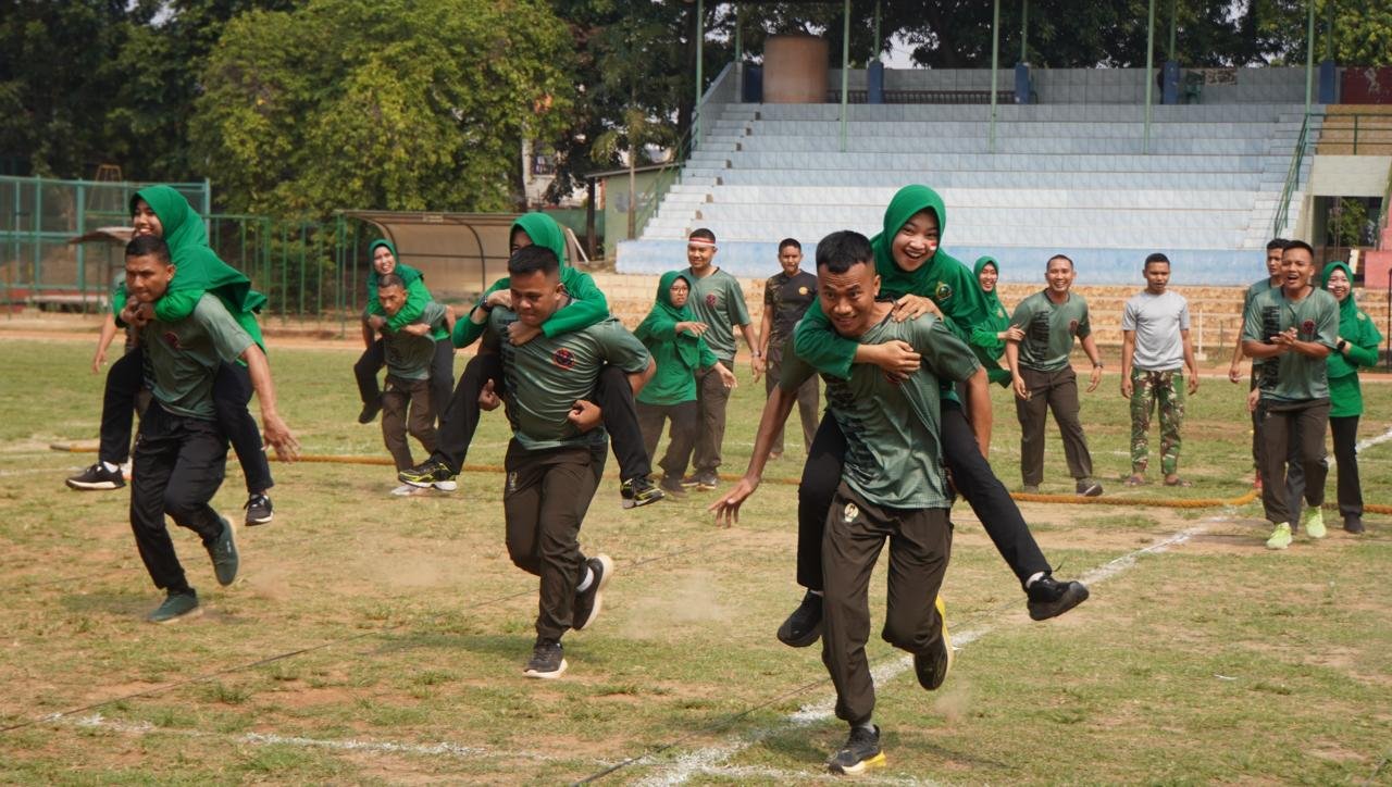 Semarak HUT ke-81 RI, Yonarhanud 10/ABC Pererat Silaturahmi dan Semangat Kejuangan