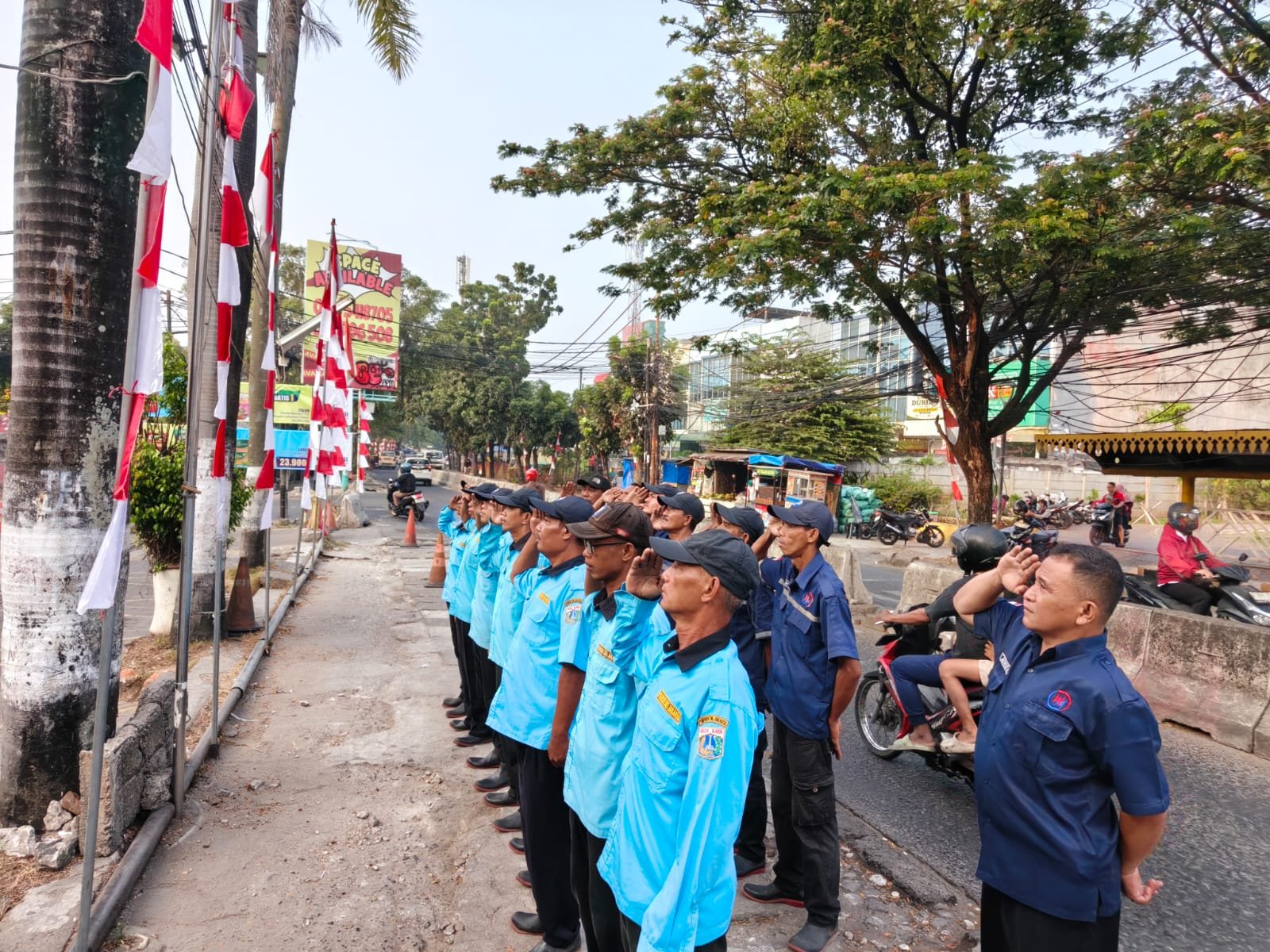 Dari Pinggir Jalan untuk Indonesia, Juru Parkir Kalideres Rayakan Kemerdekaan