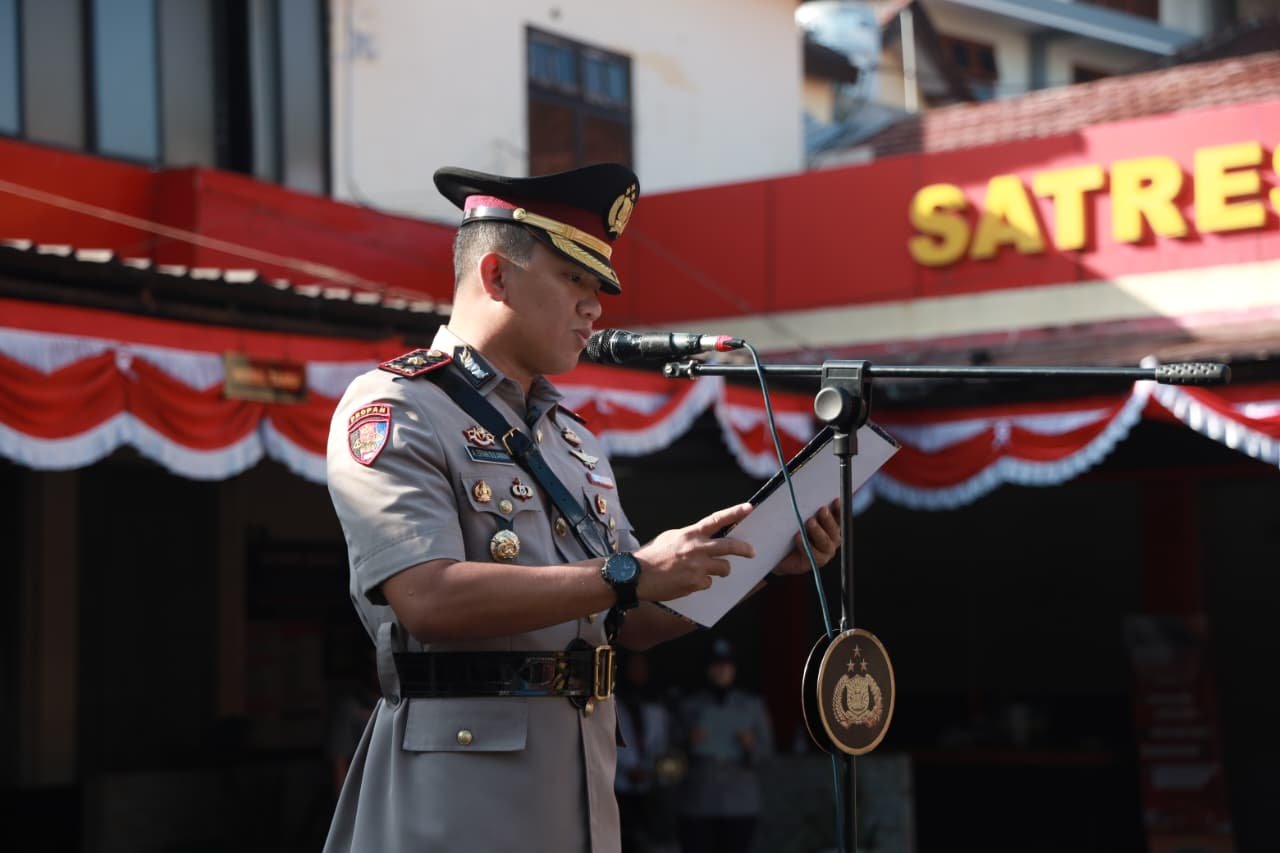 Hari Juang Polri, Polres Jember Gelar Upacara Kenang Perjuangan Polisi Pertahankan Kemerdekaan