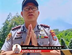 Gunung Sinabung Naik Level III Siaga, Kapolres Karo Imbau Warga Tetap Tenang dan Waspada