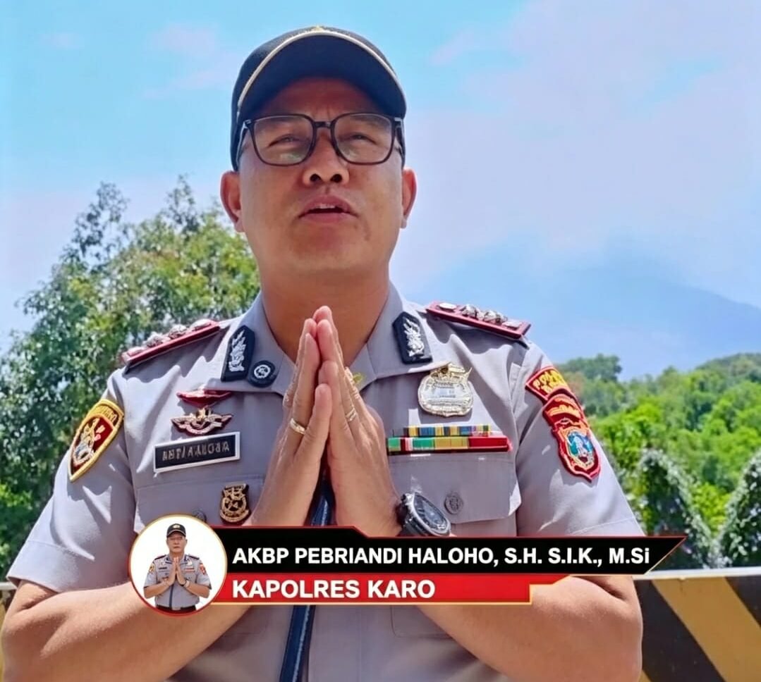 Gunung Sinabung Naik Level III Siaga, Kapolres Karo Imbau Warga Tetap Tenang dan Waspada