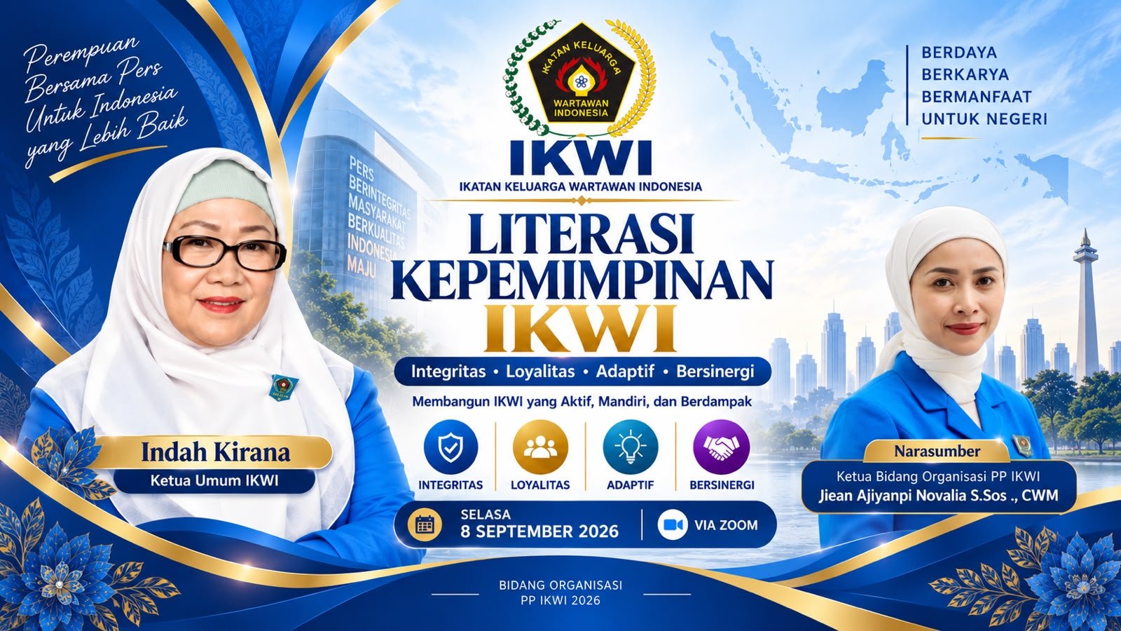 Hari Literasi IKWI 2026 Dorong Kepemimpinan Berintegritas, Bersinergi, dan Adaptif