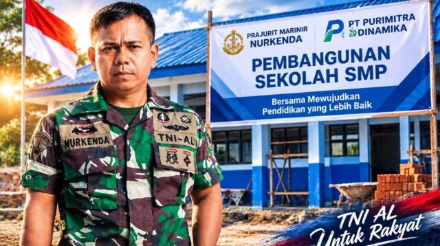 Prajurit Marinir Nurkenda dan PT Purimitra Bersatu Hadirkan SLTP di Cikampek