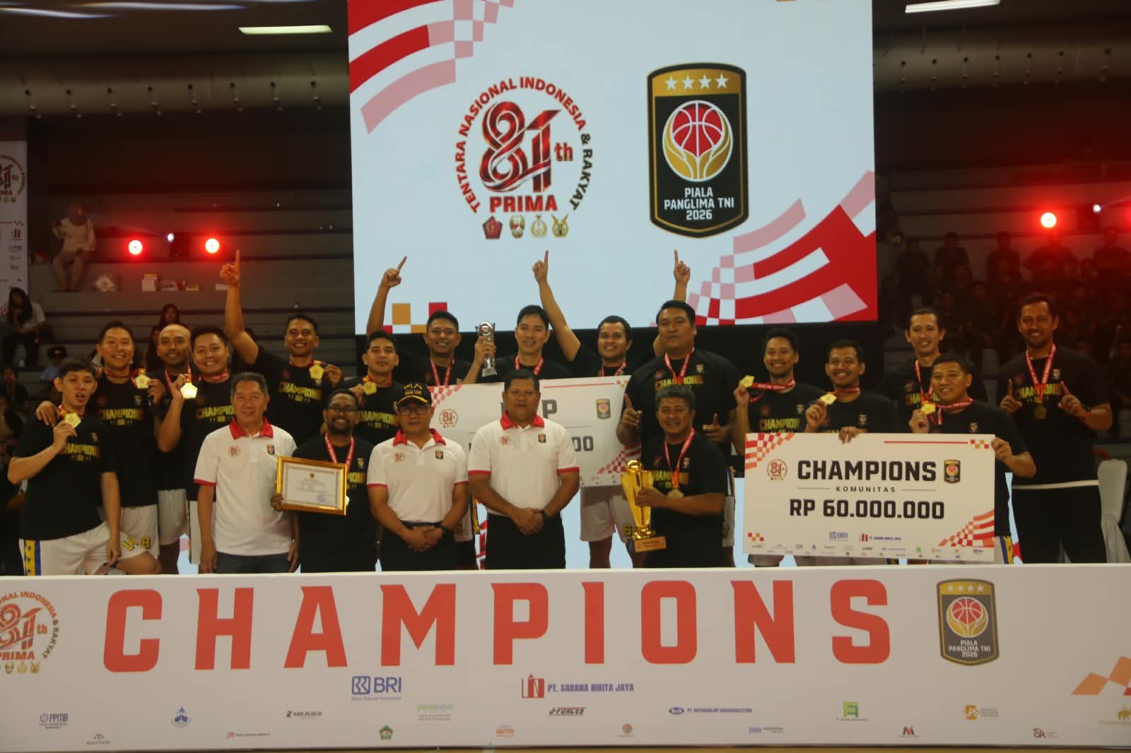 Buzzer Berbunyi, Turnamen Bola Basket Piala Panglima TNI 2026 Resmi Berakhir