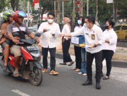 Kabut Asap Kepung Palangka Raya, Kantor Pertanahan Bergerak Bagikan Masker Gratis